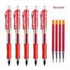 K35 Click-Action Ballpoint Pen - Red/Black/Blue, Bullet Tip, Carbon Fiber, for Office & Students