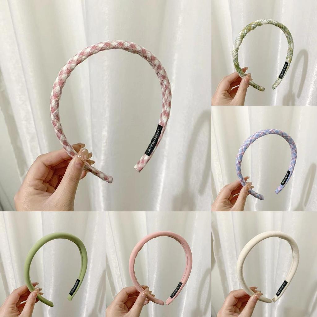 Versatile Headbands Style Minimalist Grid Womens Solid Color Hair Accessories