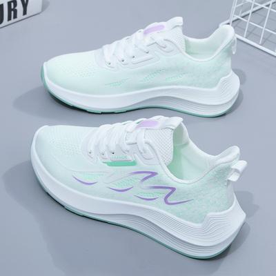 Sneakers Women's 2025 Spring and Summer New Popular Versatile Women's Shoes Mesh Breathable Fly-woven Lightweight Thin Running Shoes