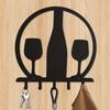 Metal Silhouette Key Hooks - Living Room Wall Decor and Wall-Mounted Holder. Versatile for Keys, Towels, Stylish Decorative Hook