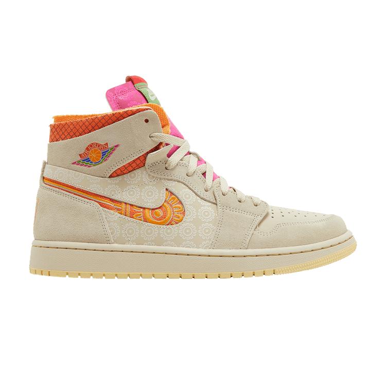 Men's Sneakers Nike Jordan 1 High Zoom Air CMFT Somos Familia Rattan/Kumquat-Lemon Wash-Starfish