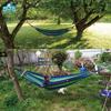 morytrade Fabric Hammock with Wooden Frame for Outdoor Camping and Indoor Use (1 Person, Blue)