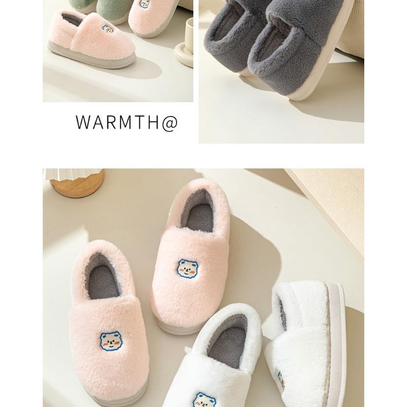 Couple's Cotton Shoes Winter New Style Outerwear Bag with Fleece Added Warm Indoor Home Slippers