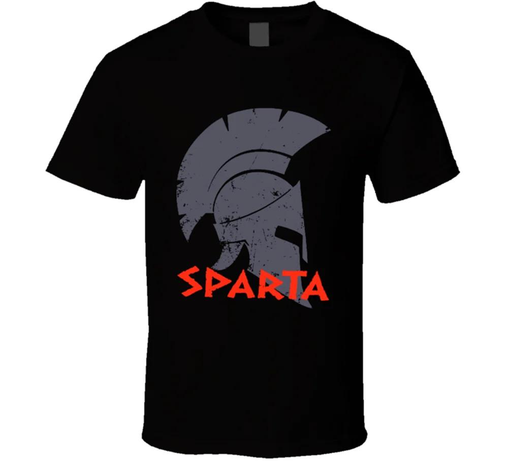 Spartan Warrior Helmet Mens Gift T Shirt High Quality Cotton Large Sizes Breathable Top Loose Casual Tshirt S3XL