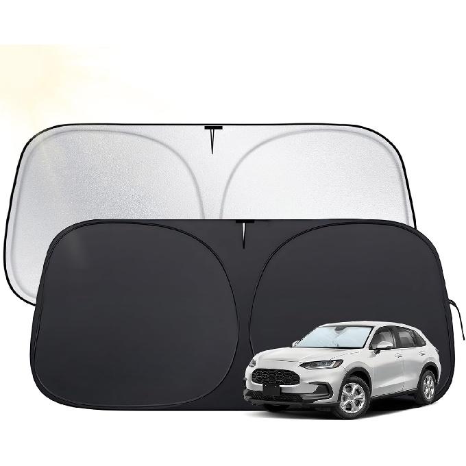 Windshield Sun Shade for Toyota Tacoma 2016-2025,  Fit Car Sun Shades with 420D Fabric & Foldable Memory Steel Wire, Sunshade for Car Windshield