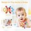 Manhattan Round Ball Baby Hand Rattle Soft Silicone Toys Baby Toys Infantil Chewable Teethers Toys for Newborn 0-12 Months