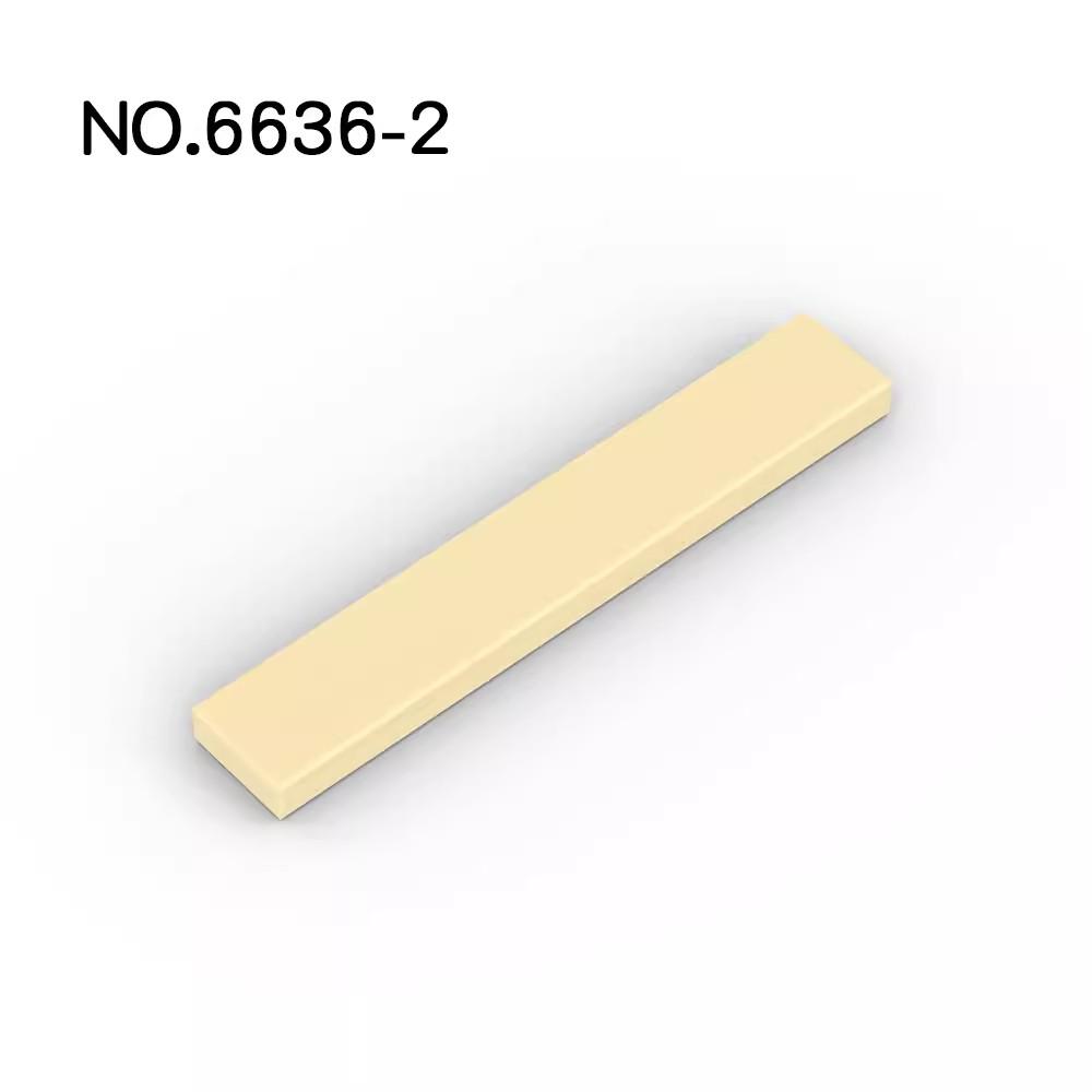 20 Stück MOC Teile 6636 Fliese 1 x 6 mit Nut Kompatible Steine DIY Zusammenbau Bausteine Partikel Kinder Puzzle Gehirnspielzeug Geschenk