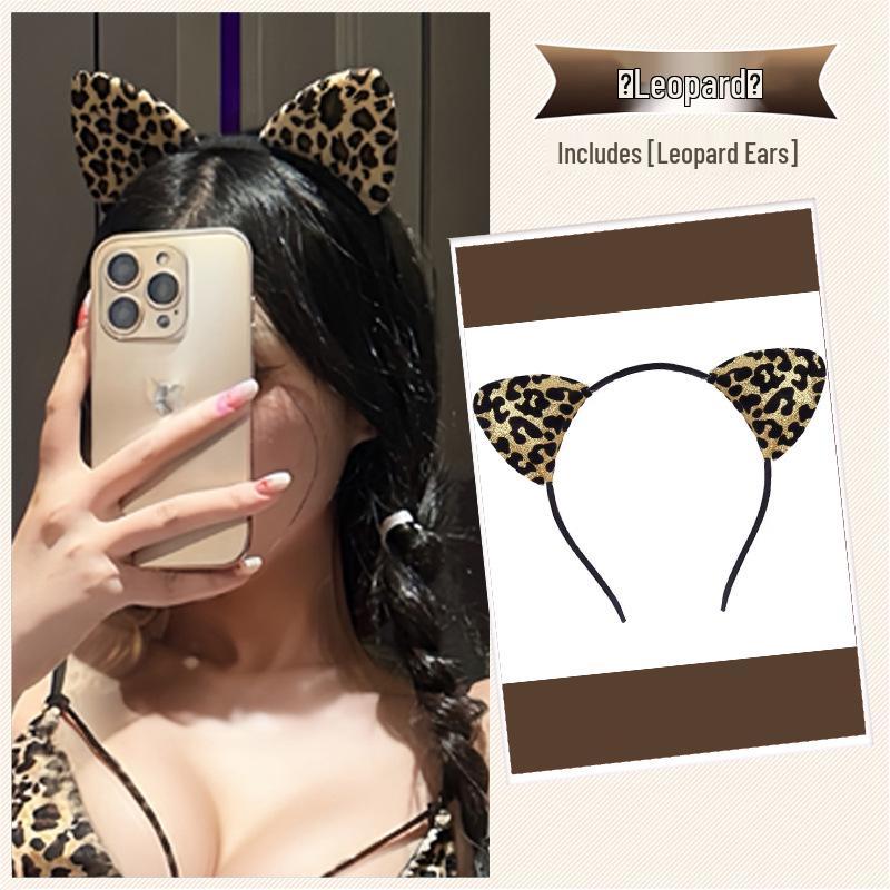 Tiara Fofa de Gato e Orelhas de Coelho para Cosplay, Acessórios de Cabelo Kawaii Estilo Soft Girl Japonês para Fotos