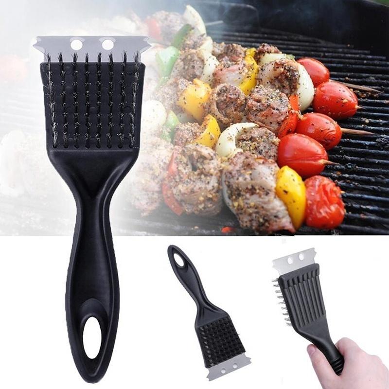BBQ Grill Cleaner Brush Barbecue Grill Spatula Kitchen Pot Cleaning Tools