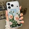 Oil Painting Rose Flower Phone Case For iPhone 17 Air 16e 16 15 14 Pro Max 13 17 Pro Max Shockproof Colorful Butterfly Pattern Hard PC Phone Cover