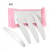Tearable Gray-White Sanding Sheets: Replaceable Half-Moon Nail File with Stainless Steel Core for Shaping and Nail Art