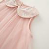 Sweet Sleeveless Princess Dress for Infant Girls Mesh Splicing Tutu Dress Casual Daily Party Baby Girl Mesh Princess Dress