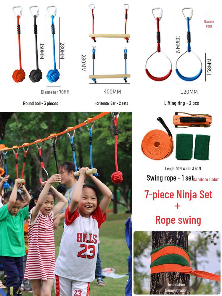 Outdoor Climbing Toys & Swings for Sensory Training and Balance