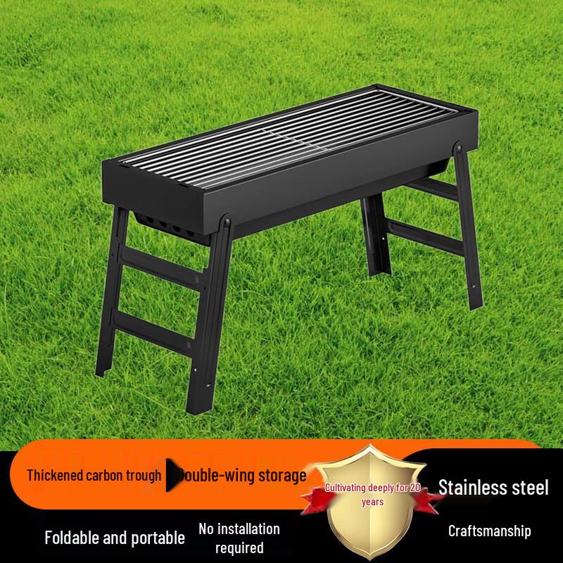 Beifu Outdoor Foldable Stainless Steel BBQ Grill Set