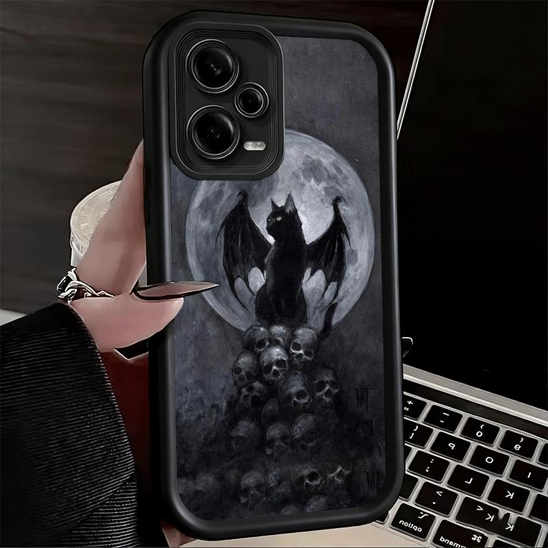 Phone Case for Xiaomi Redmi Note 15 14 13 Pro Plus Black Cat Witch Aesthetics Shell 12S 11 11S 11T 5G 14S Soft Silicone Funda