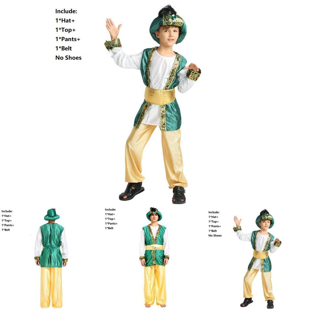 Exquisite Boys Halloween Costume For Arabian Prince King Themed Parties