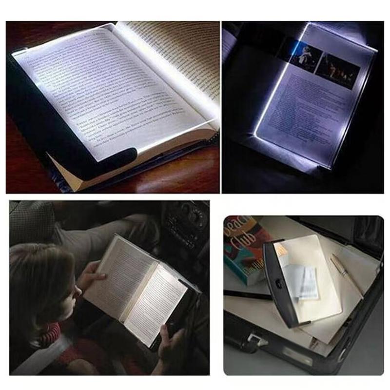 Led Book Light For Reading In Bed,Flat Panel Eye-Caring Bookmark Light,Portable Reading Lamp,Mini Night Light,Car,Travel,Gifts