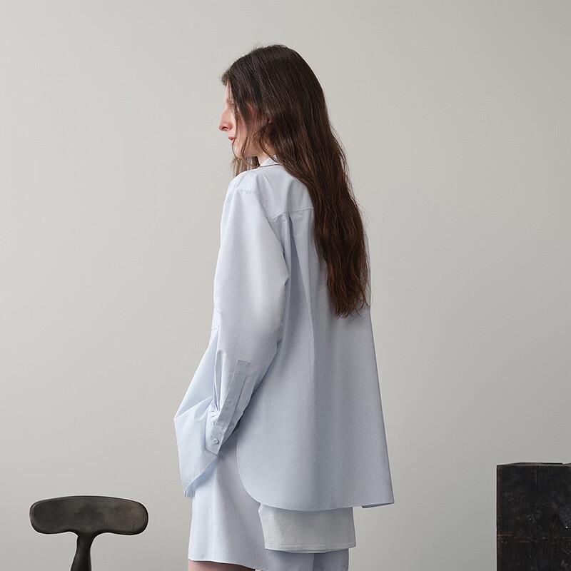 LESS Autumn 2026 Straight Loose Long Sleeve Shirt