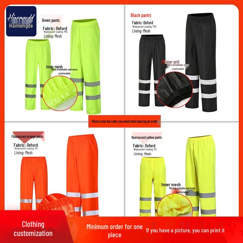 

Haimengde Reflective Heavy-Duty Oxford Coverall Rain Suit 4XL