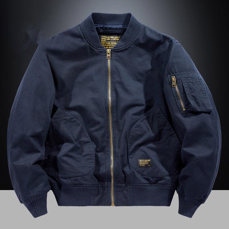 Tide Retro Solid Color Bomber Jacket: Unisex Japanese Street Style, Casual Loose Fit, Versatile Baseball Uniform for Autumn/Winter