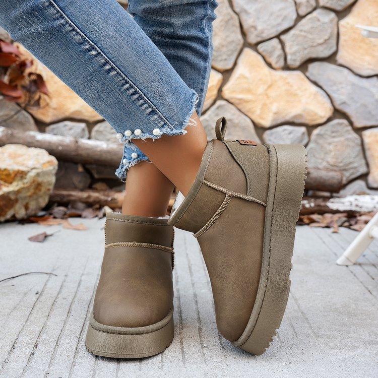 

Женские зимние теплые ботинки с мехом, мягкой подошвой, большим размером, стремешком на одну ногу, нескользящие, спортивные хлопковые ботинки до щиколотки с подкладкой 41 хаки