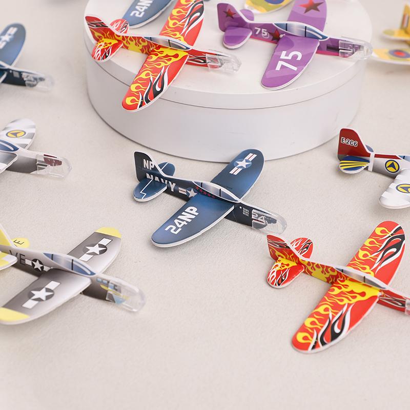 20Pcs DIY Assembled Foam Airplane Kids Birthday Party Favors Goodie Pinata Fillers Toy Mini Hand Throw Flying Planes School Gift