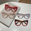 Oversized Cat Eye Women Eyeglasses Stylish Blue Light Blocking Spectacles New Trendy Vintage Candy Color Computer Eyewear