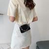 Popular Textured Small Bag Women's 2025 Spring and Summer New Trendy Mini Chain Portable Shoulder Messenger Bag Small Square Bag