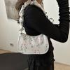 Large Capacity Printing Shoulder Bag Bow Lovely Tote Bag Cute Sweet Canvas Bag  Student