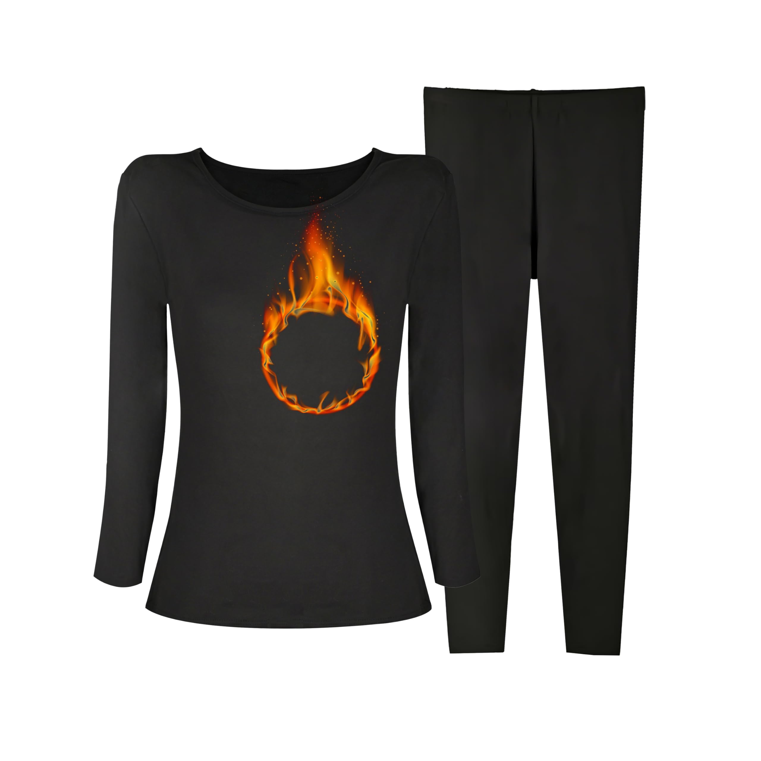 

Sleepeach Теплый Длинный Комплект Термобелья для Очень Холодной Погоды и Внутренней Рубашки Женское Белье, U-образный вырез, Рукав, На флисовой подкладке, Теплый, Внутреннее белье, Кальсоны, Низ, Брюки,