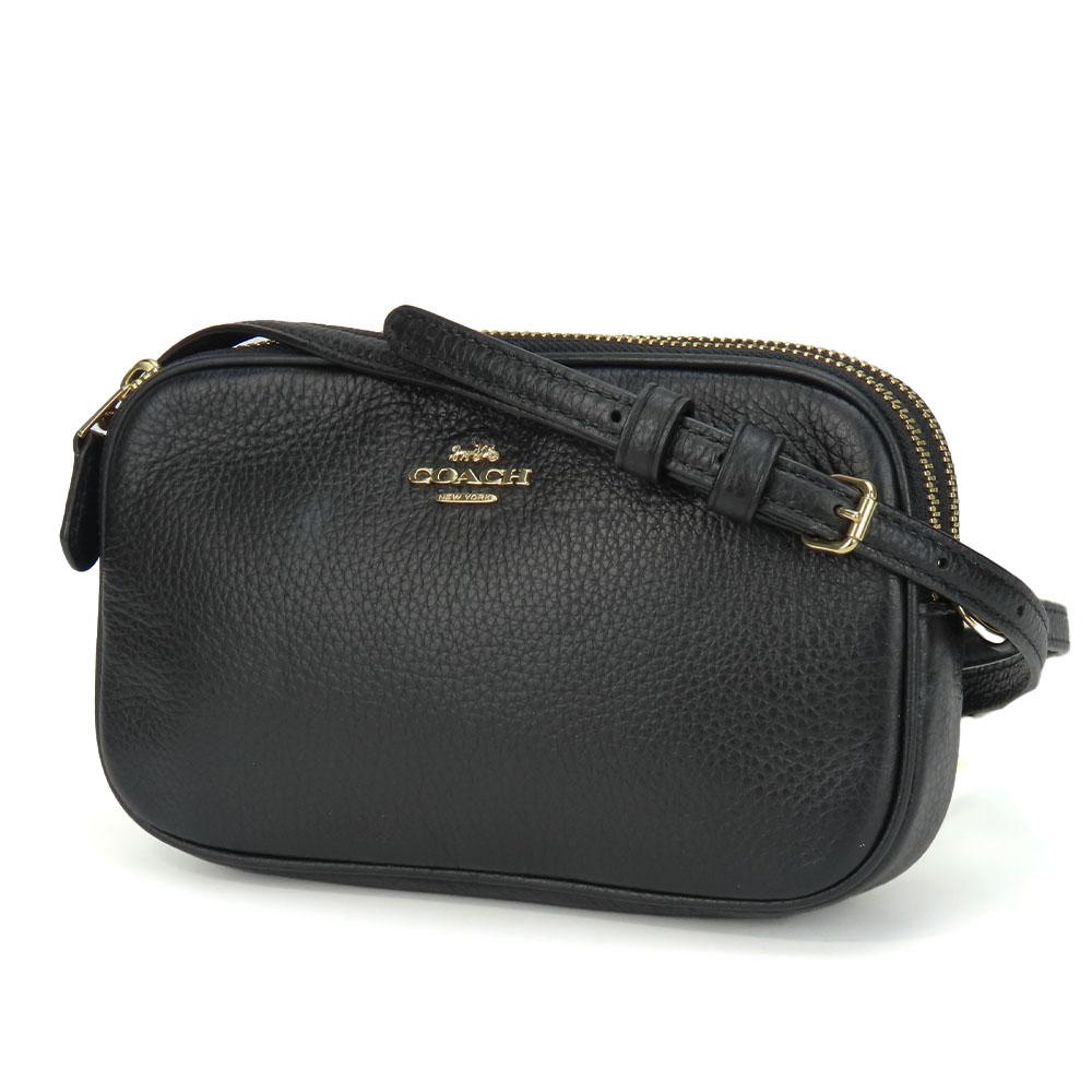 Gebrauchte COACH Umhängetasche F30259 Leder schwarz Pochette