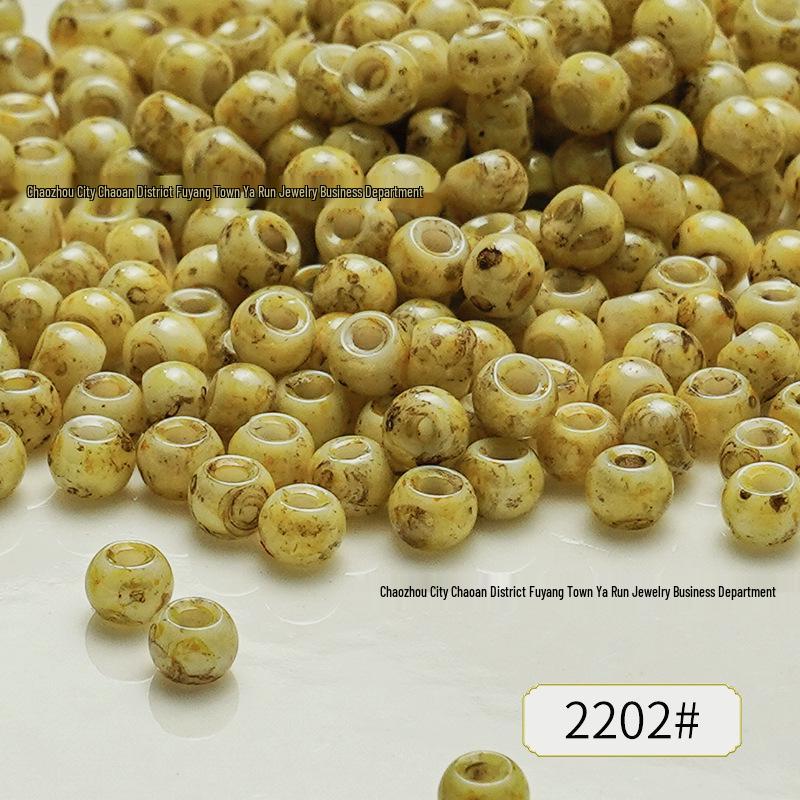 4mm Picasso Glass Seed Beads for DIY Jewelry: Bracelet, Necklace, Ring Accessories