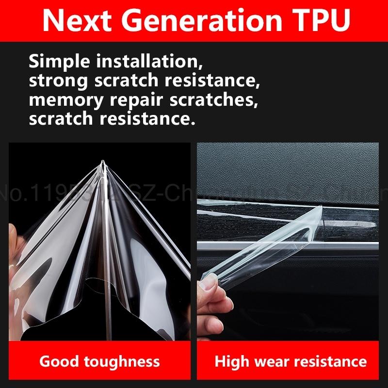 TPU Transparent Film for MG 7 2023 Interior Protection Sticker Center Console Screen Gear Navigator Screen Panel Car Accessories