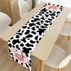 180×35cm Cow Theme Tablecloth Disposable Polyester Table Runner Farm Animal 1st Birthday Party Supplies Table Decorations