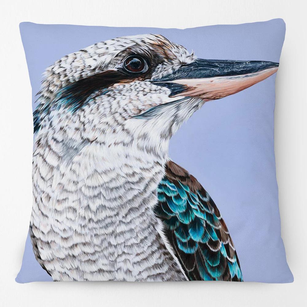 Australia Native Birds Parrots Maggie Black Cockatoo Honeyeater Print Cushion Cover Sofa Decor Pillow Case