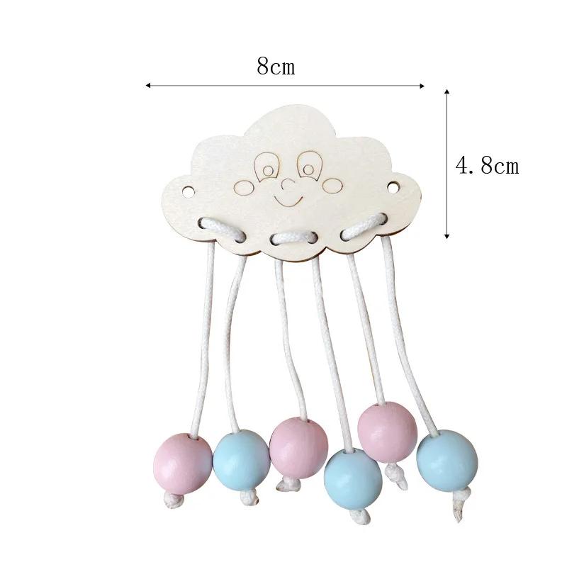 DIY Busy Board Montessori Educational Toys Animal Slide Zipper Numeric Letter Cloud Wood Chip Graphic Pairing Wooden Parts Gifts