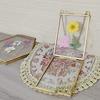 Glass Pressed Flower Frames Wall Hanging Tabletop Display Double Glass Picture Frames for Pressed Dried Flower Plant