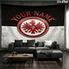 Eintracht Frankfurt Custom Name Wall Tapestry Aesthetic Wall Hanging Printed Fabric Blanket Decorative Tapestries for Bedroom Living Room Home Decor