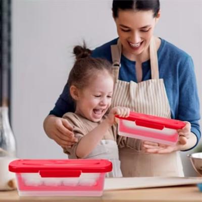 2 Piece Rectangular Fried Fish Batter Bowl Leak-proof Large Capacity Fish Breader Batter Bowl Plastic with Sieve Tray