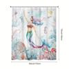 Enchanting Mermaid with Colorful Fish shower curtainshower curtain- Soft Microfiber for Travel, Pool & Spa - Perfect Gift for