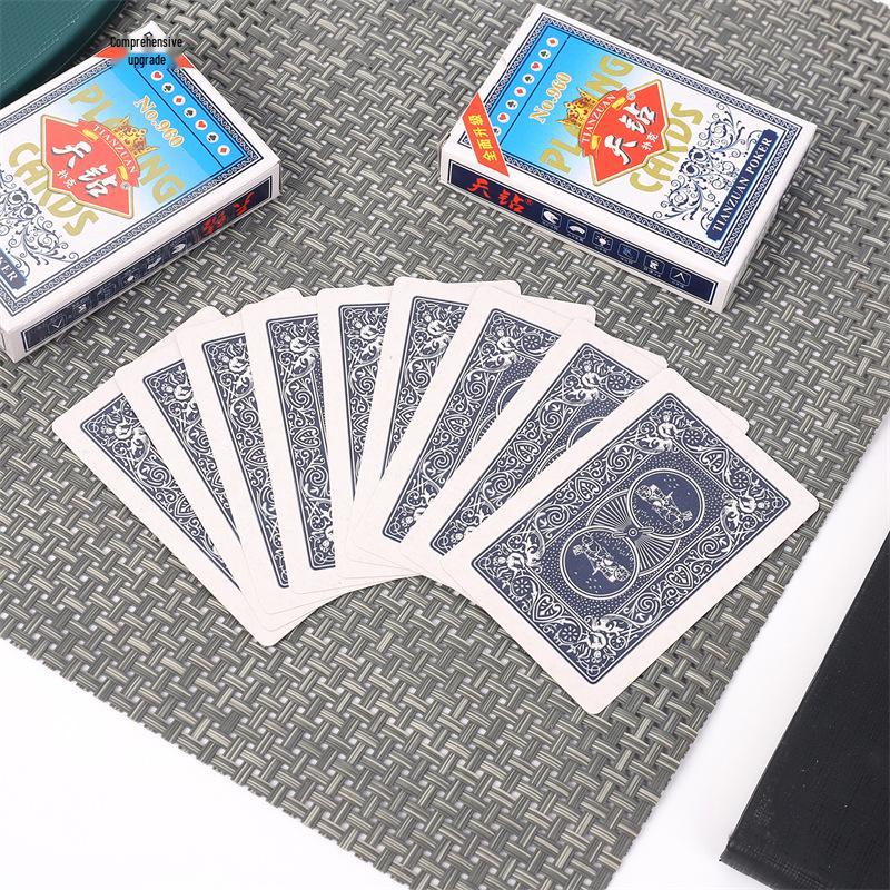 Durable Large Size Unbreakable Poker Playing Cards - Thickened and Hardened for Home Use
