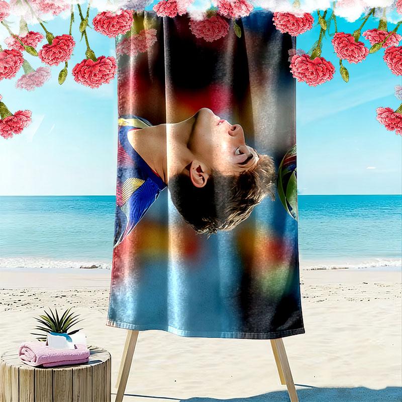 Gavi Print Beach Towel, Large Soft Quick Dry Towel for Beach Camping Swimming