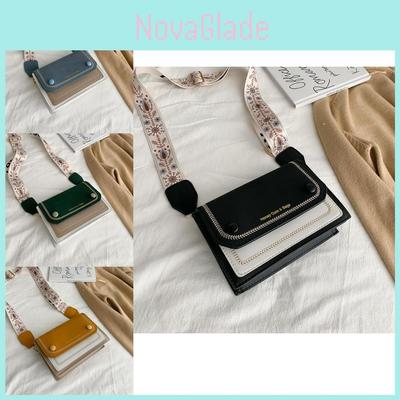 Trendy Korean Style Girls Bag Small Vintage Shoulder Bag With Wide Strap For Daily Use
