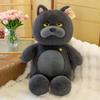 Lazy Sitting Dog Plush Toy Big Belly Cute Animal Sleep Pillow Grey Wolf Plush Doll  Room Decoration