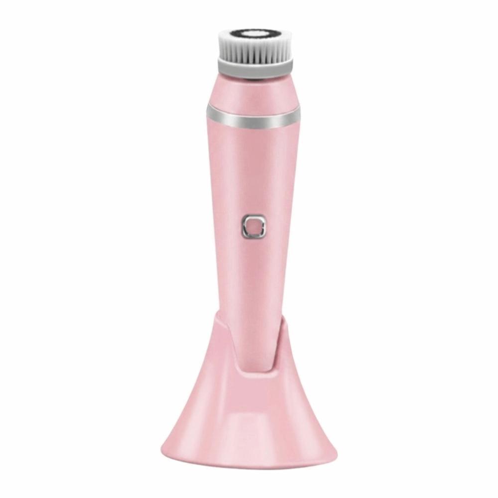 Silicone Electric Facial Cleansing Brush USB Recharge Face Scrubber Face Cleansing Device Home Use розовый