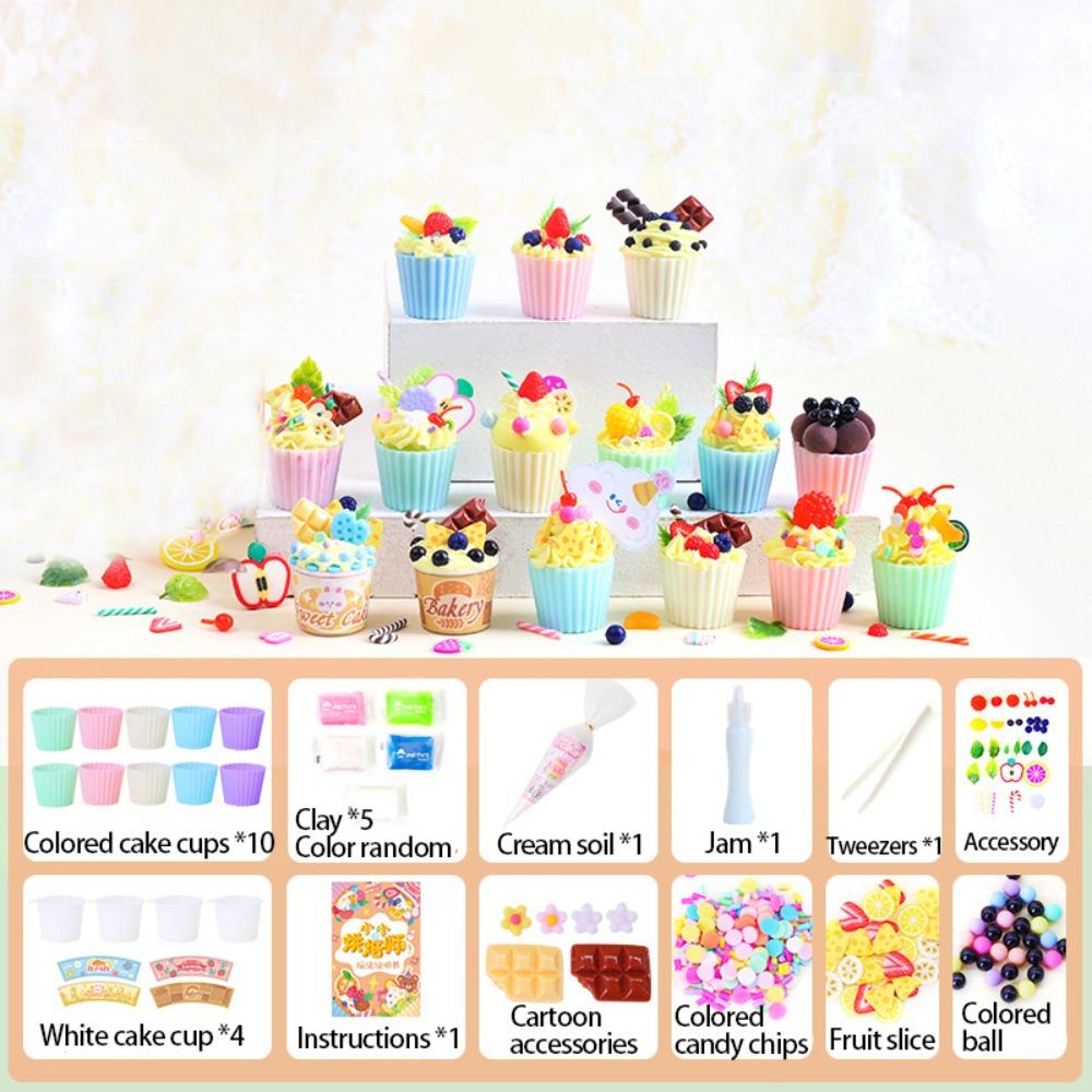Cream Glue Simulate Ice Cream Cup Toy Cartoon Dessert Cup Material Toy  Toy Accessories