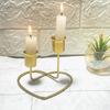 Iron Candlestick Holder Enhances Desk Decors for Valentines Day Christmas