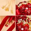 Elegant Chinese Wedding Bridal Bouquets Traditional Modern Design Artificial Flower For Bride Ceremony