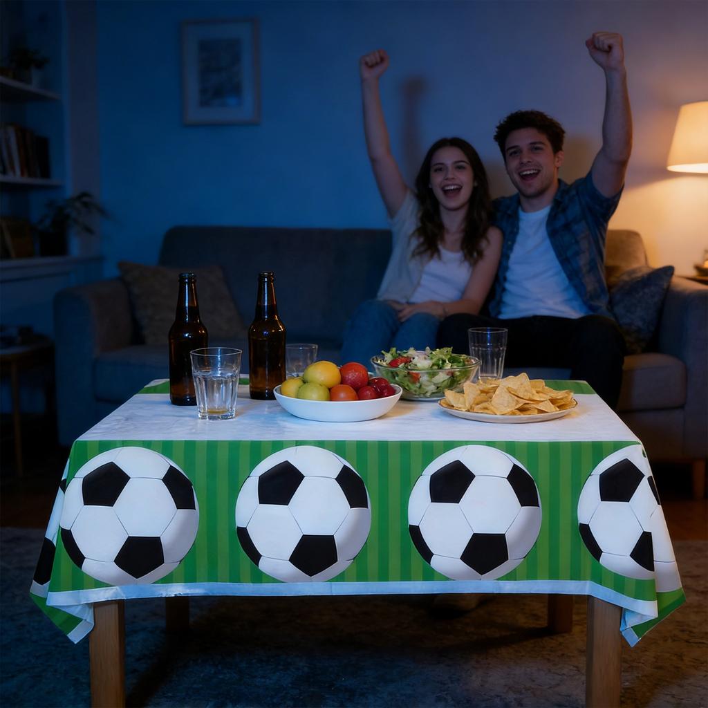 Football Tablecloth For Football Fans Cheers, Party Matches, Gatherings, And Football Enthusiasts Watching Matches