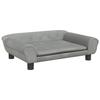 VidaXL Canapé pour enfants gris clair 70x45x26 cm velours, mini canapé, mini canapé-chaise, mini canapé pour enfants, canapé 3196401
